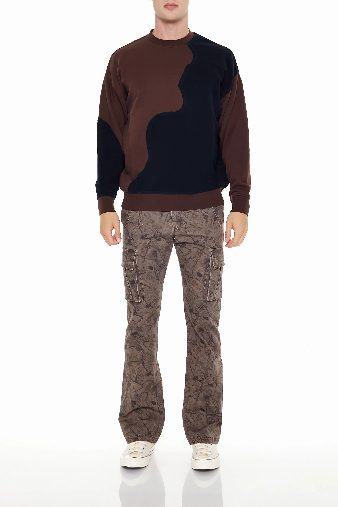 Colorblock Pullover Sweatshirt