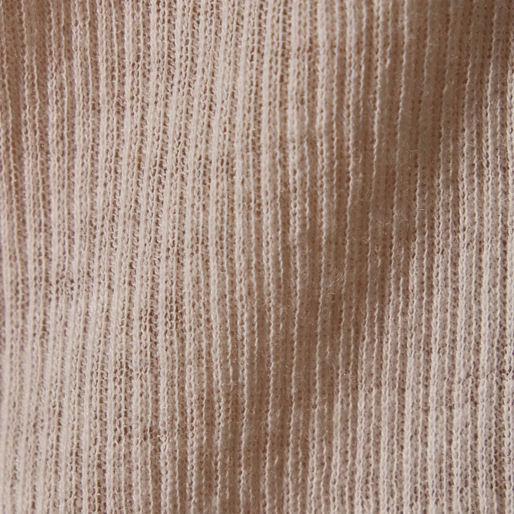 Cotton Cashmere Blend Ribbed Henley - Ivory