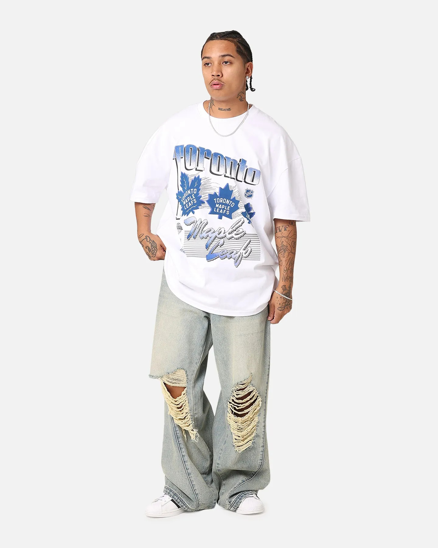 Culture Kings Toronto Maple Leaf Heavyweight T-Shirt White