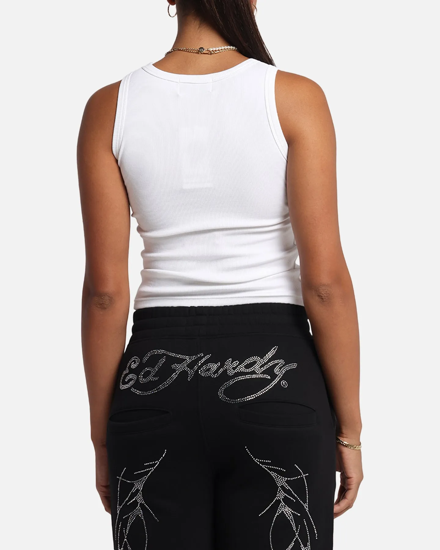 Ed Hardy Women's Love Kills Tank White