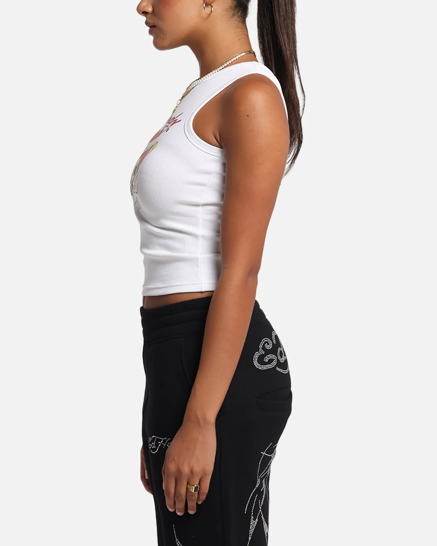 Ed Hardy Women's Love Kills Tank White
