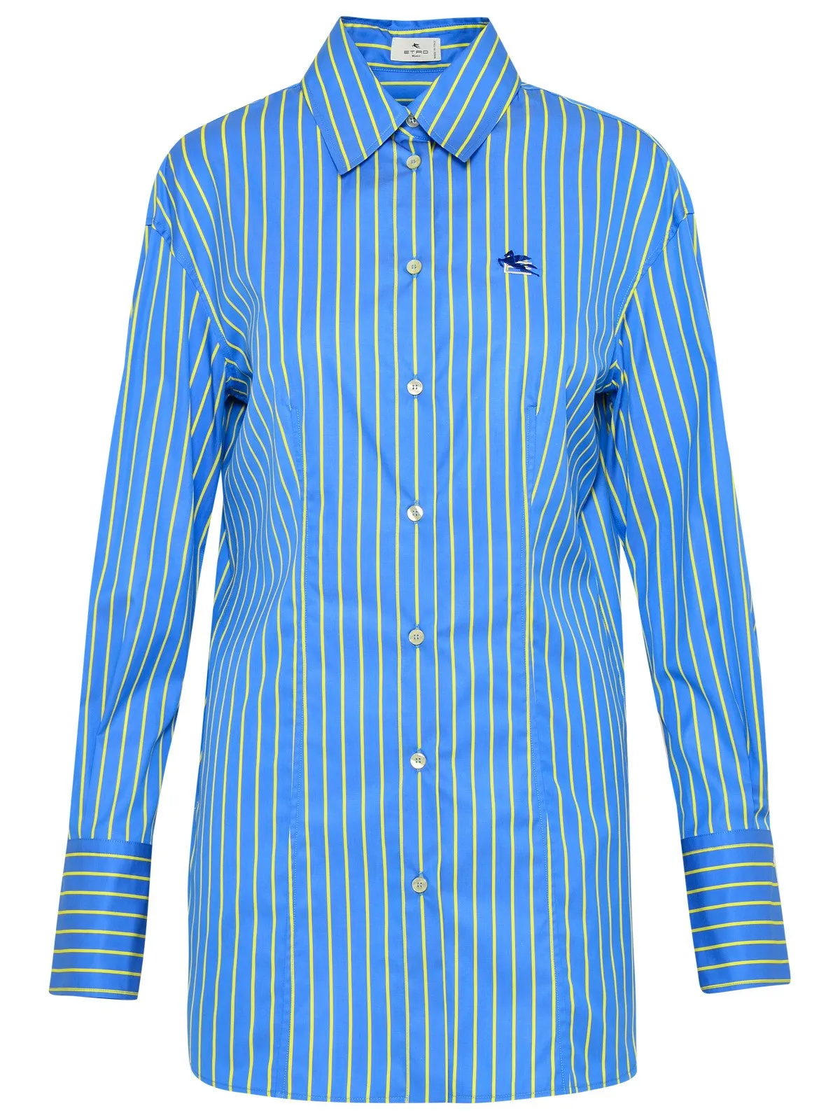 Etro Logo Embroidered Striped Shirt