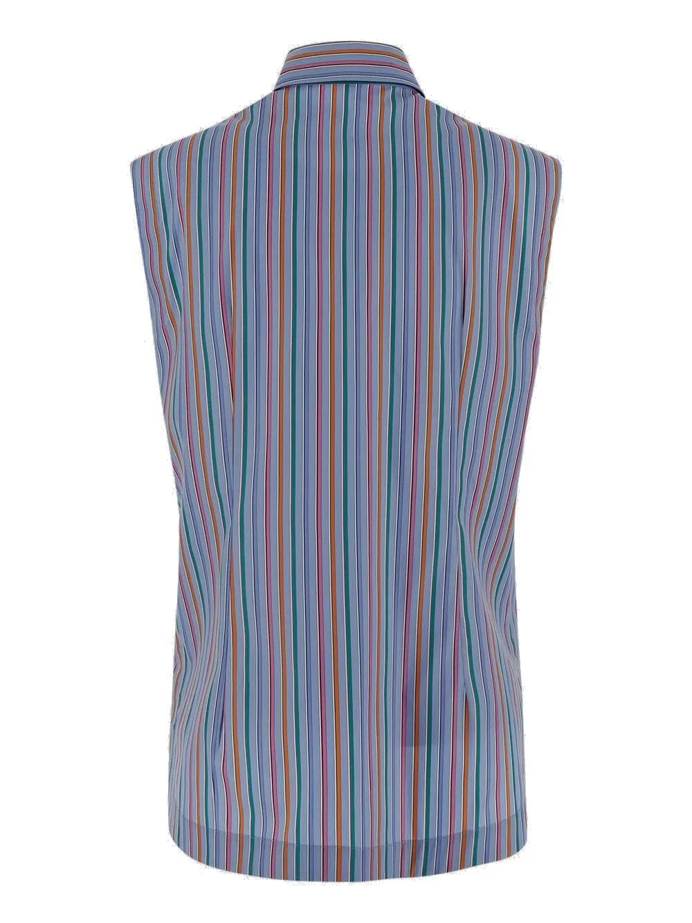 Etro Logo Embroidered Striped Sleeveless Shirt