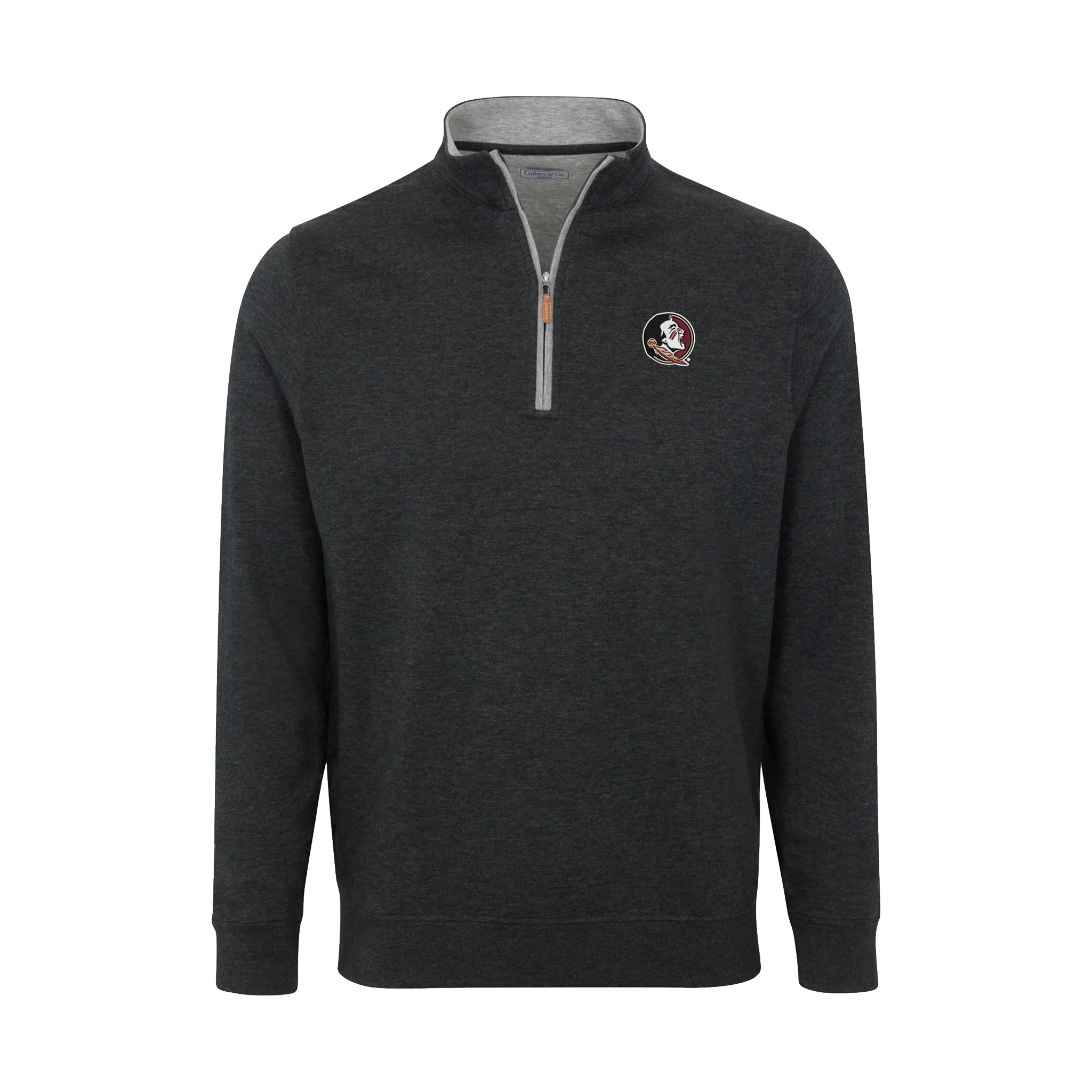 Florida State Charcoal Heather Cloud Cotton Quarter Zip Pullover