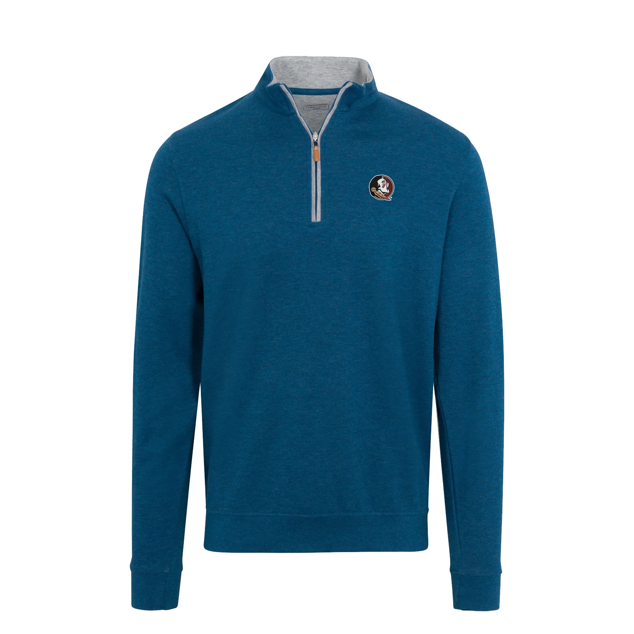 Florida State Indigo Heather Cloud Cotton Quarter Zip Pullover