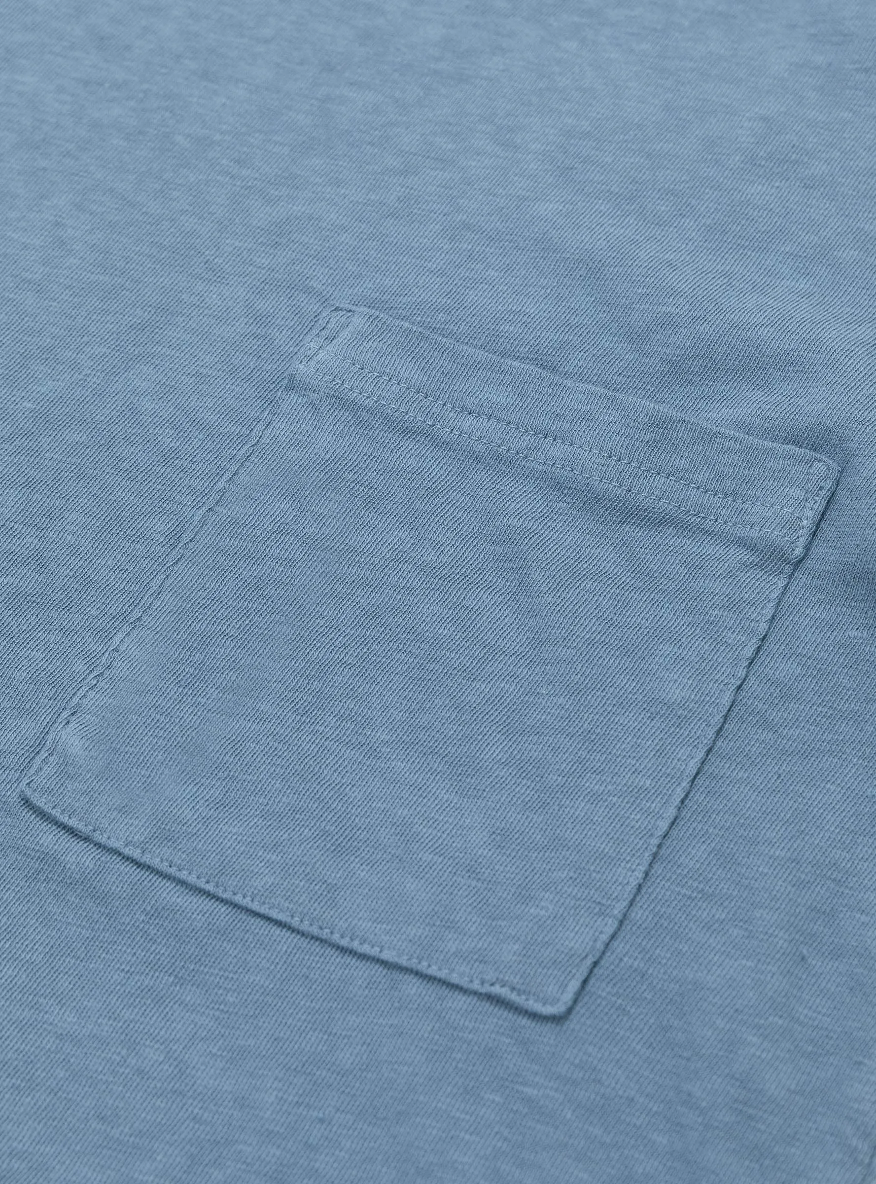 Gauze Jersey Pocket Tee Light Blue