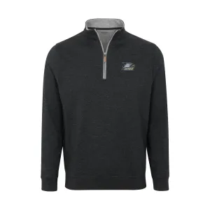 Georgia Southern Charcoal Heather Cloud Cotton Quarter Zip Pullover
