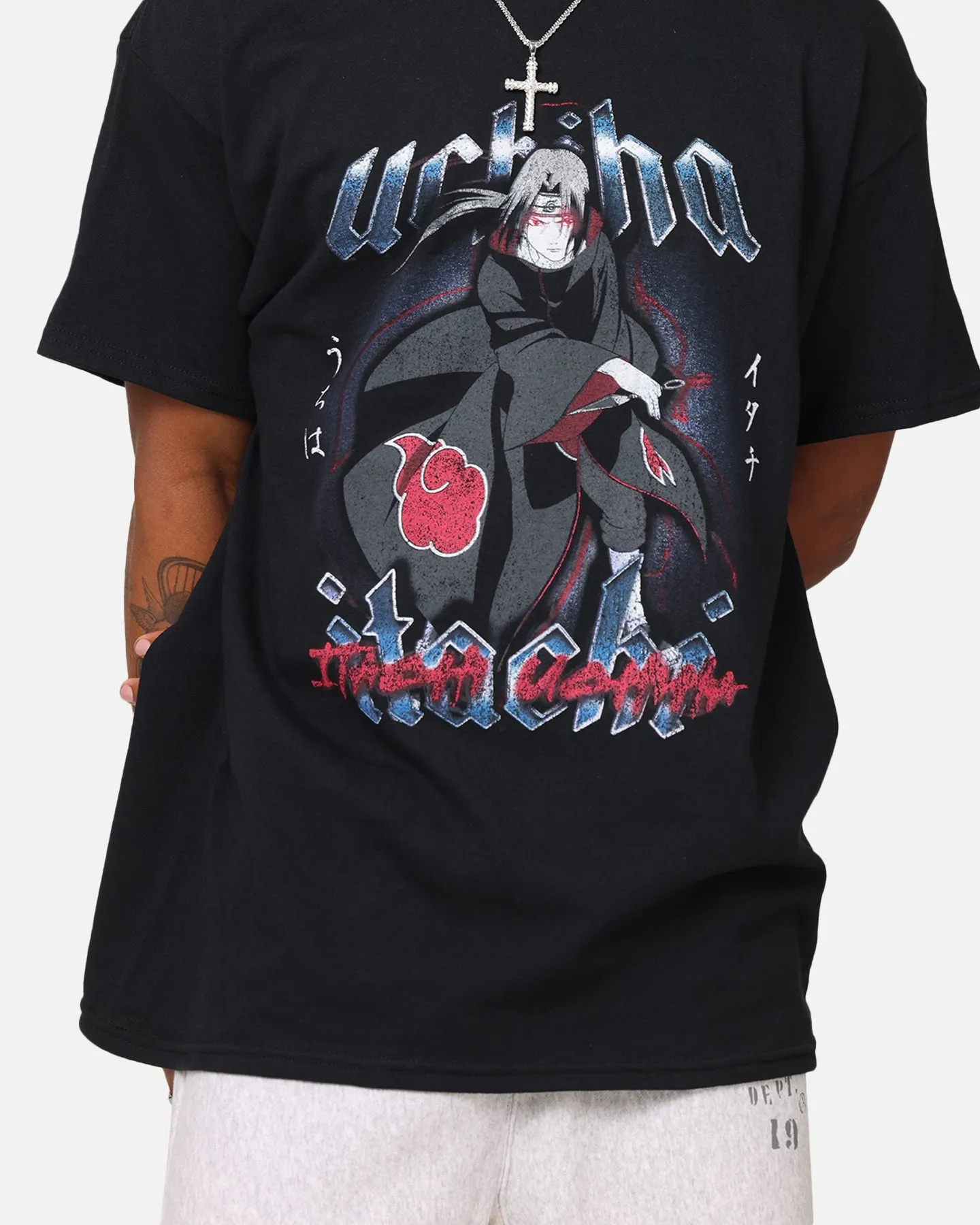 Goat Crew X Naruto Itachi Uchiha T-Shirt Black