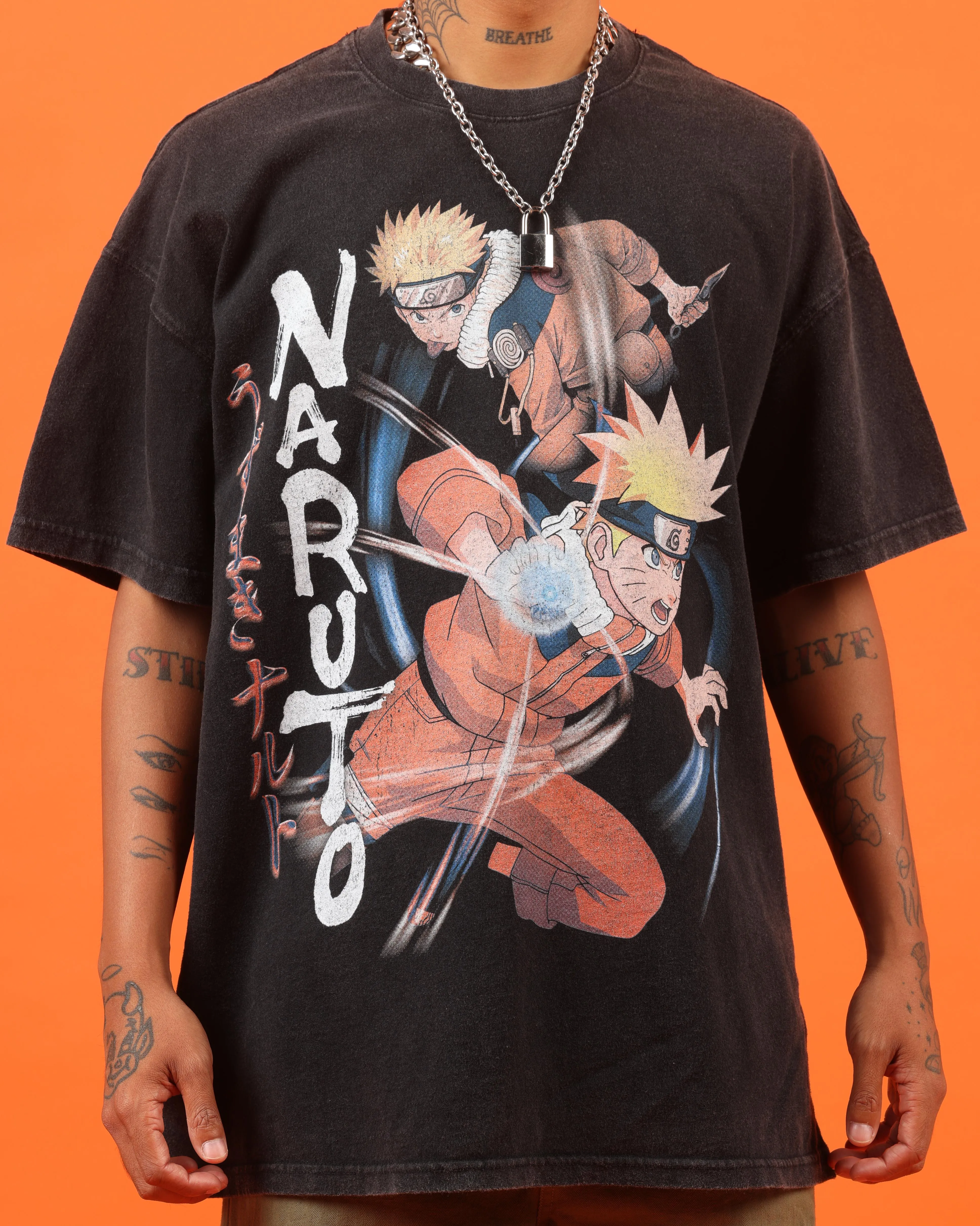 Goat Crew X Naruto Naruto Premium Vintage T-Shirt Vintage Black