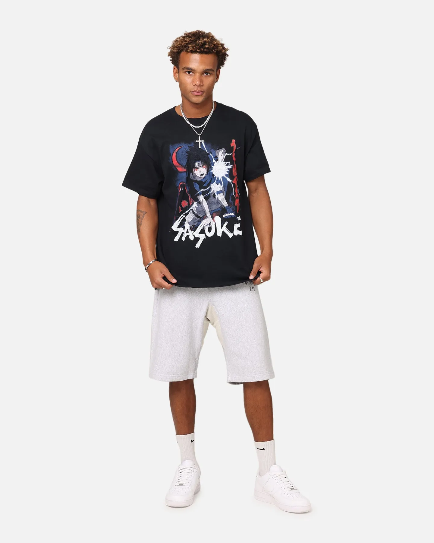 Goat Crew X Naruto Sasuke Premium Vintage T-Shirt Black