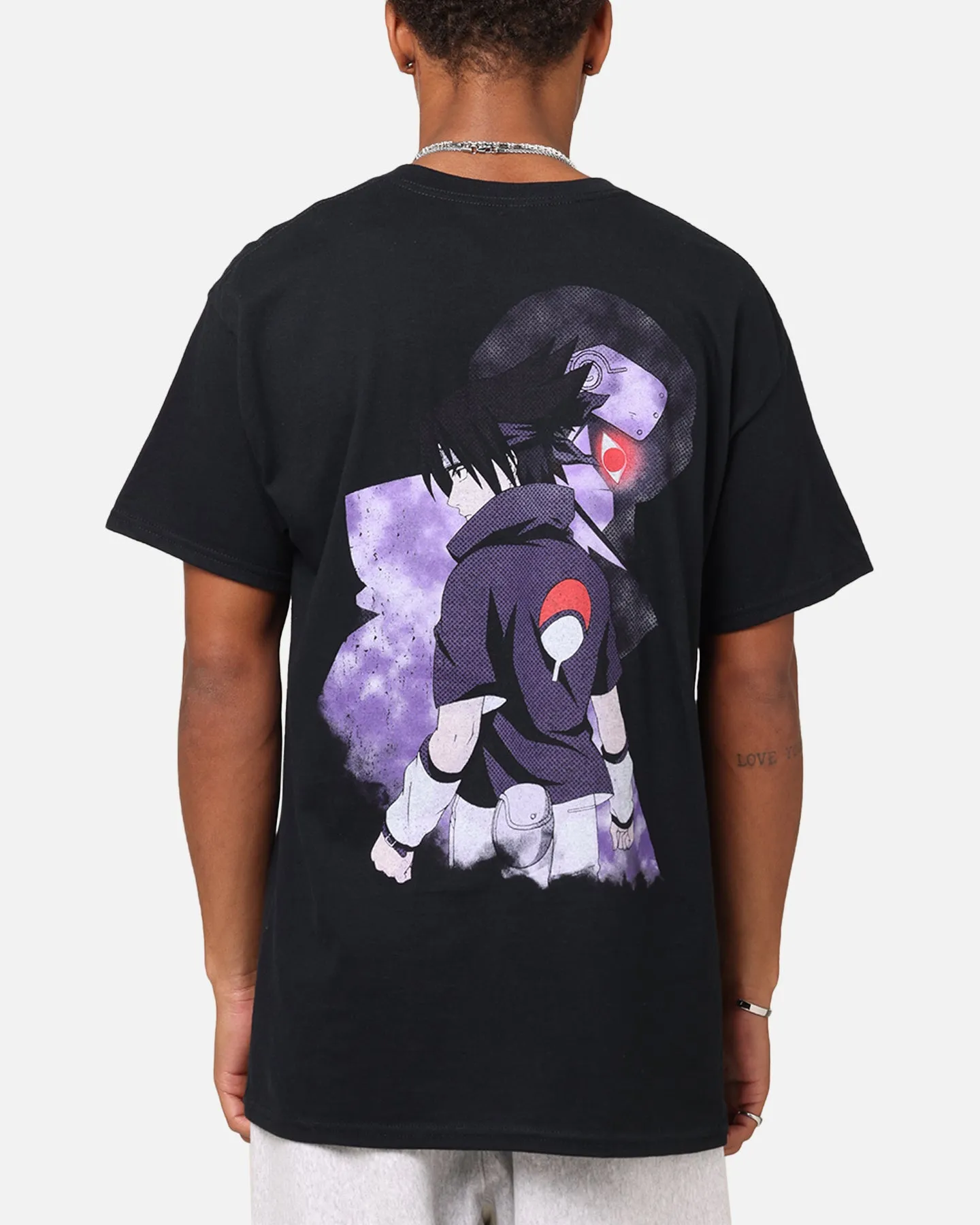 Goat Crew X Naruto Sasuke Premium Vintage T-Shirt Black