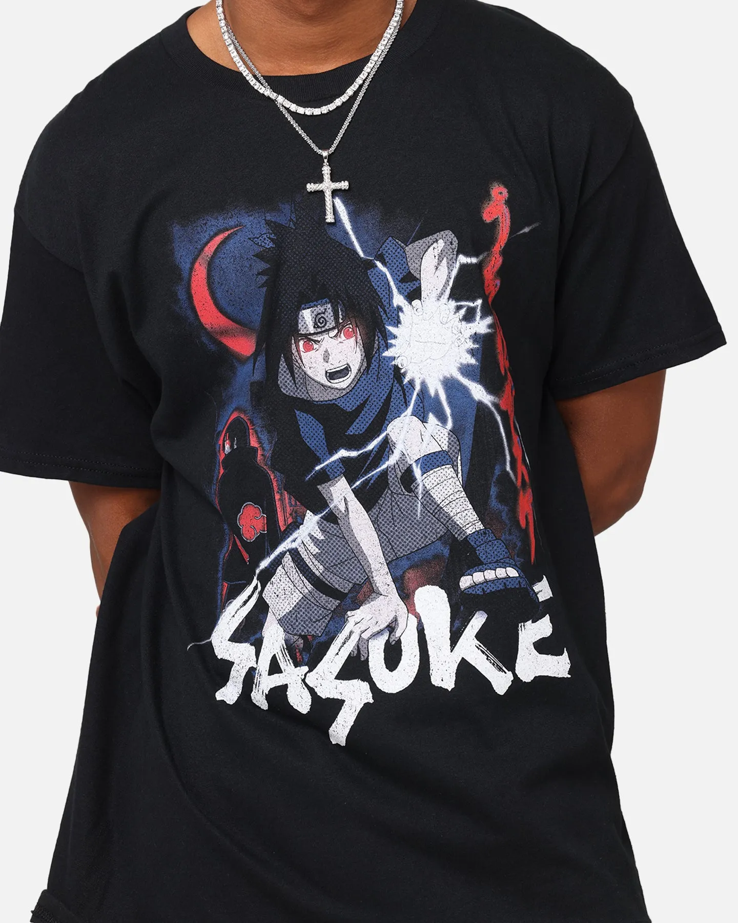 Goat Crew X Naruto Sasuke Premium Vintage T-Shirt Black