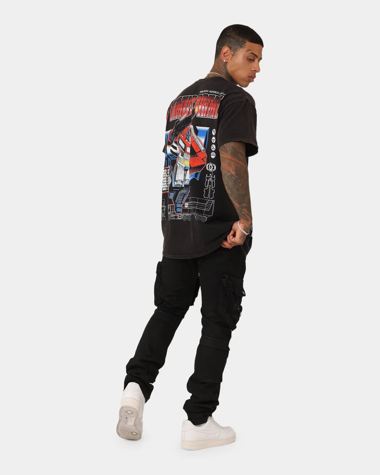 Goat Crew X Transformers Optimus Prime Vintage T-Shirt Black Wash