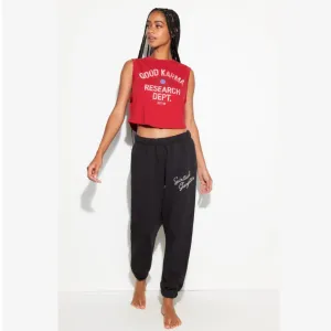 Good Karma Crawford Crop Tank - Red Heart