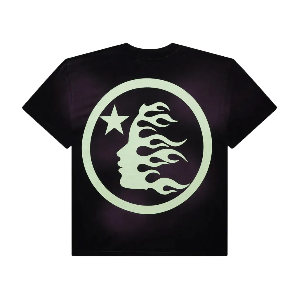 HELLSTAR Glow In The Dark Sports Logo Tee - Purple