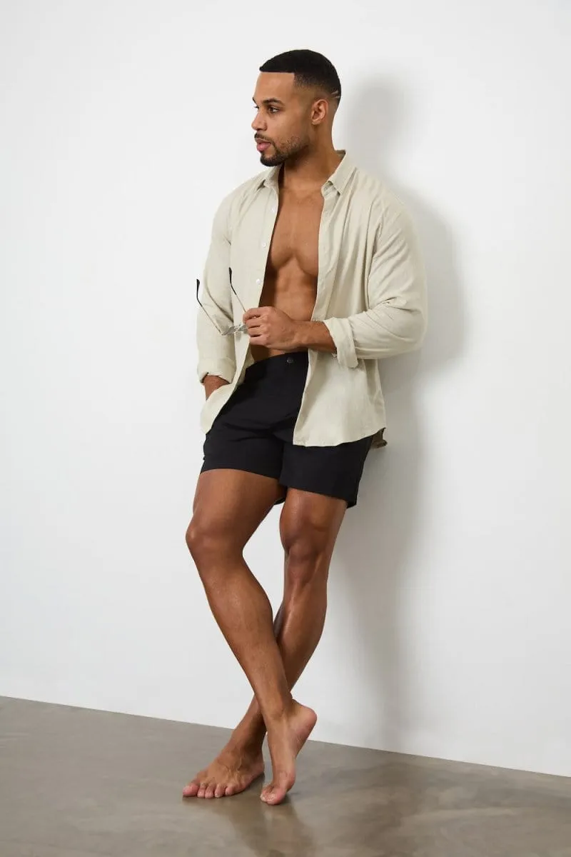 Hybrid Swim Short in Black