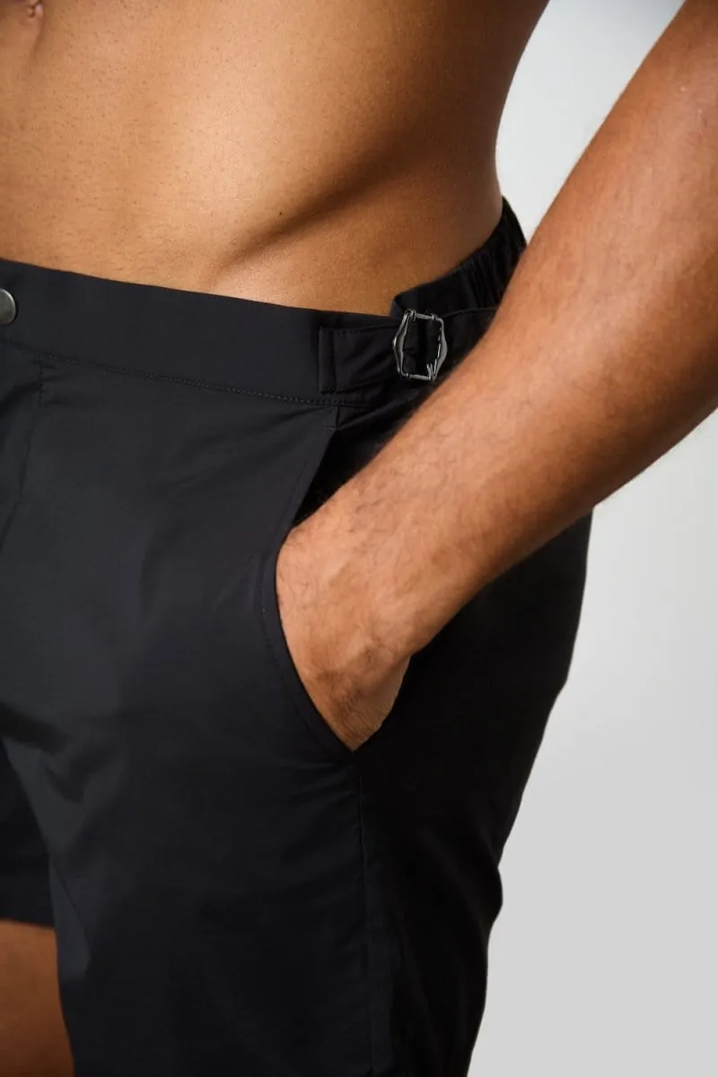 Hybrid Swim Short in Black