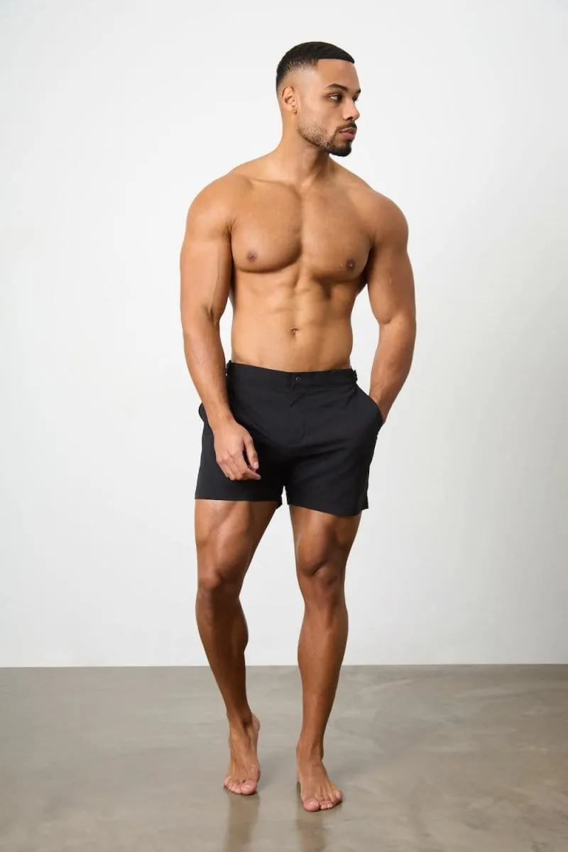 Hybrid Swim Short in Black