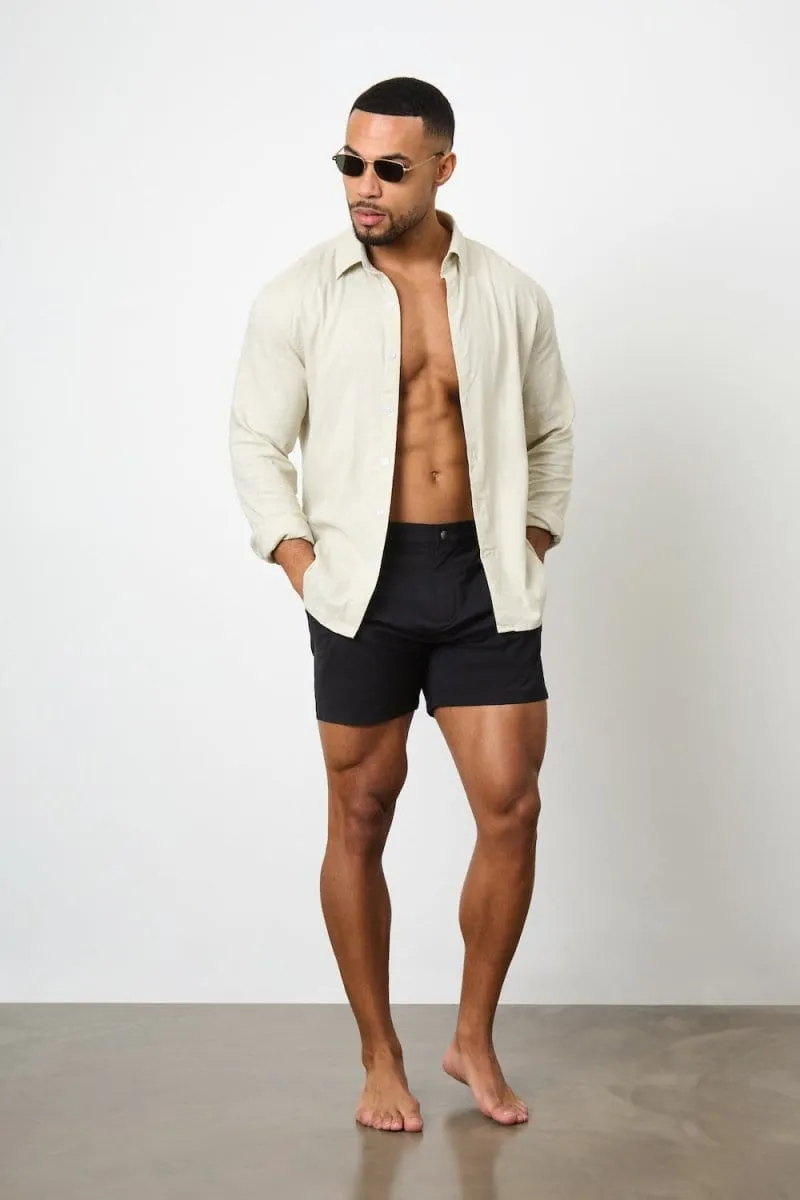 Hybrid Swim Short in Black