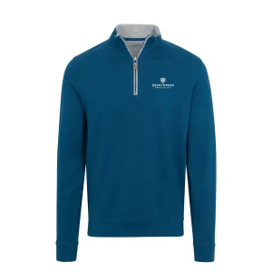 Johns Hopkins Indigo Heather Cloud Cotton Quarter Zip Pullover
