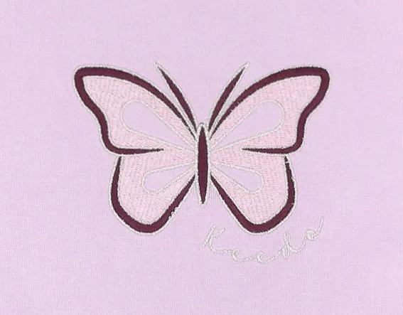 Keedo Girls Butterfly Short Sleeve Fashion Tee