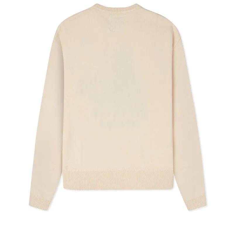 KidSuper Records Knit Sweater - Cream