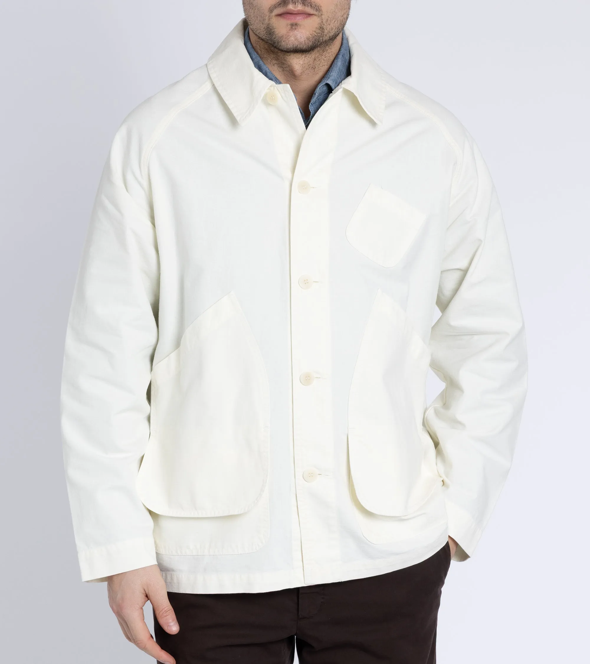 La Paz Mantero Cotton Canvas Jacket: Off White