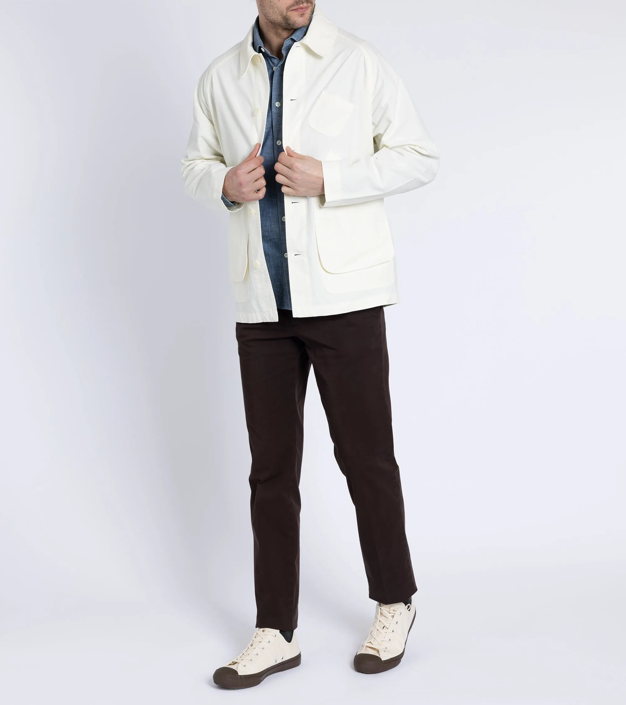 La Paz Mantero Cotton Canvas Jacket: Off White