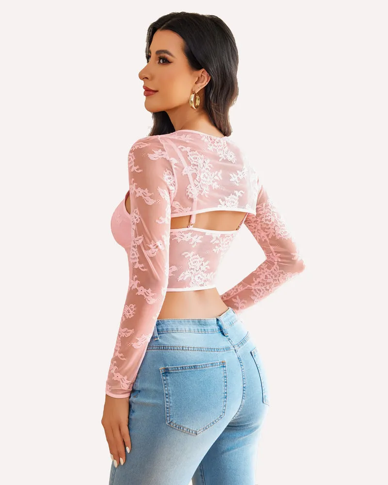 Lace Cami Top with Shrug