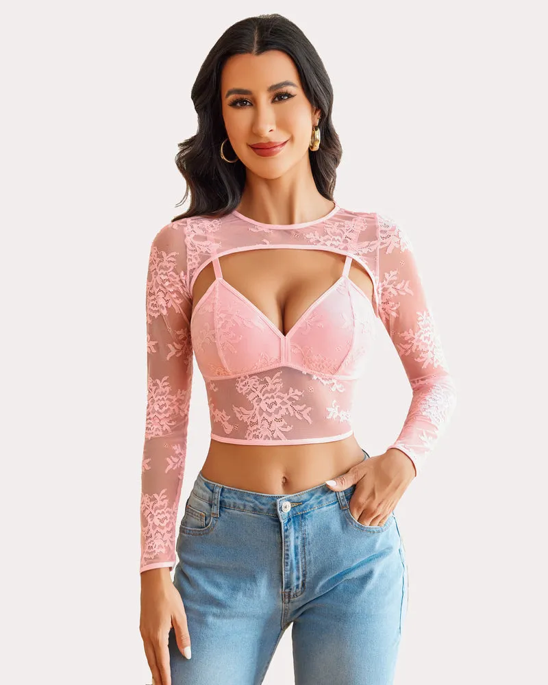 Lace Cami Top with Shrug