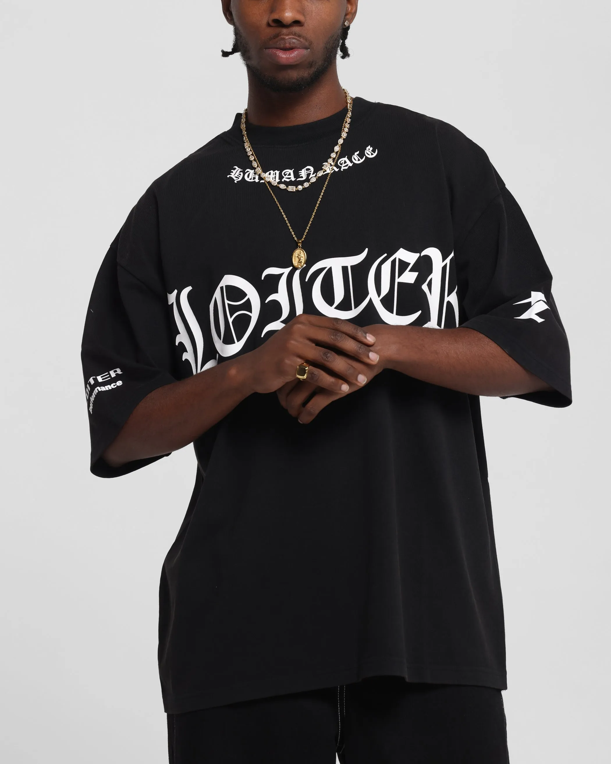 Loiter Biker Vintage T-Shirt Vintage Black