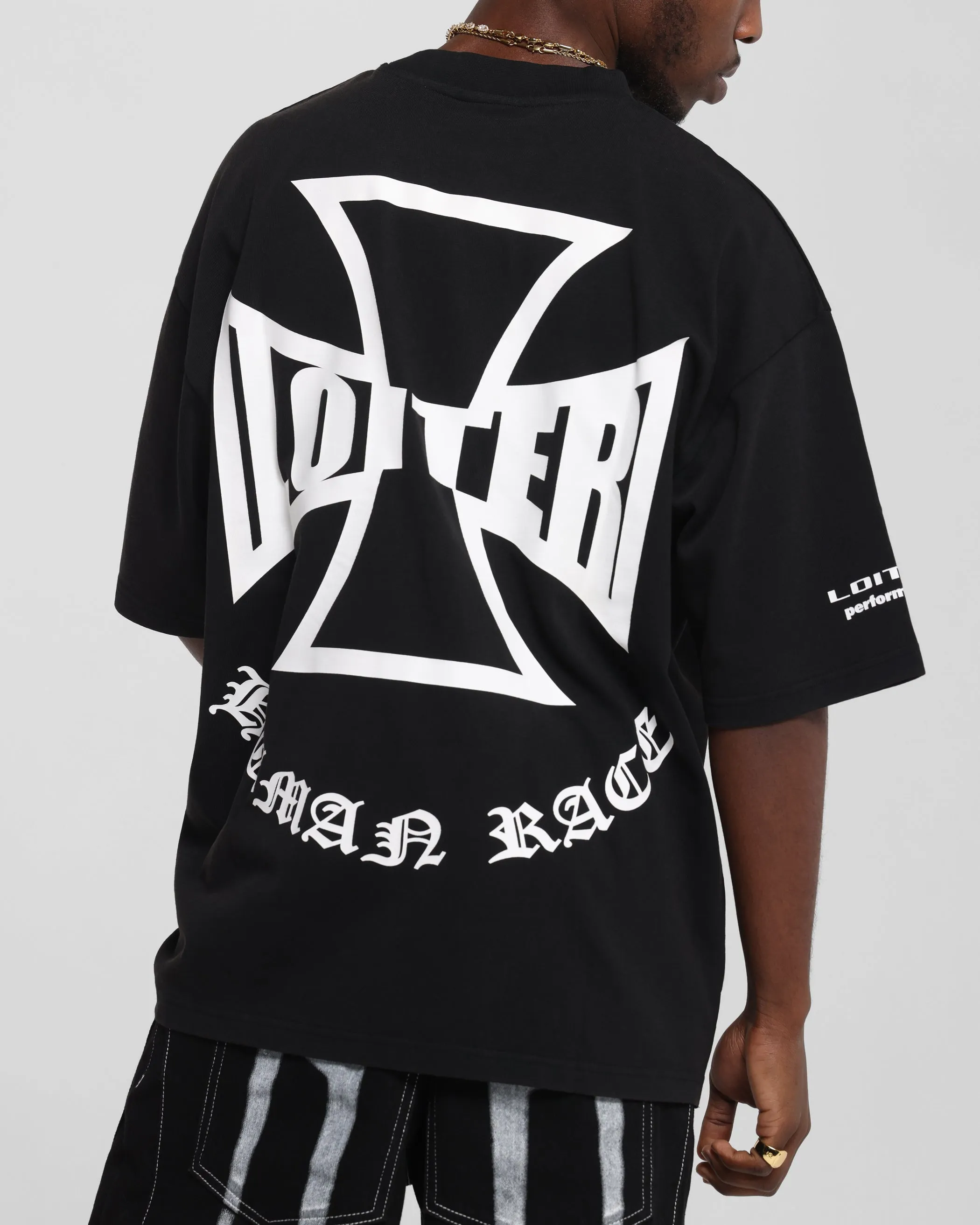 Loiter Biker Vintage T-Shirt Vintage Black