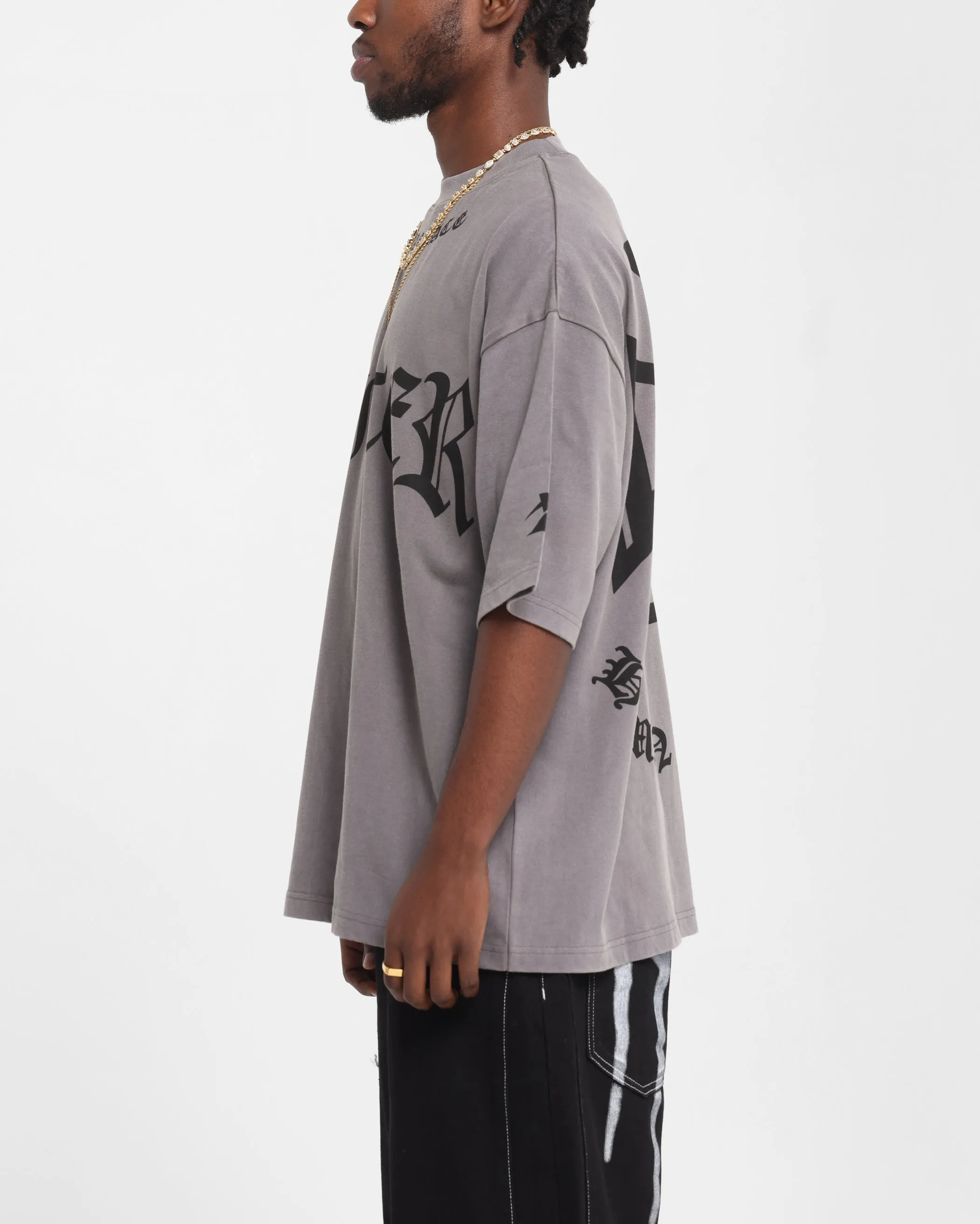 Loiter Biker Vintage T-Shirt Vintage Charcoal