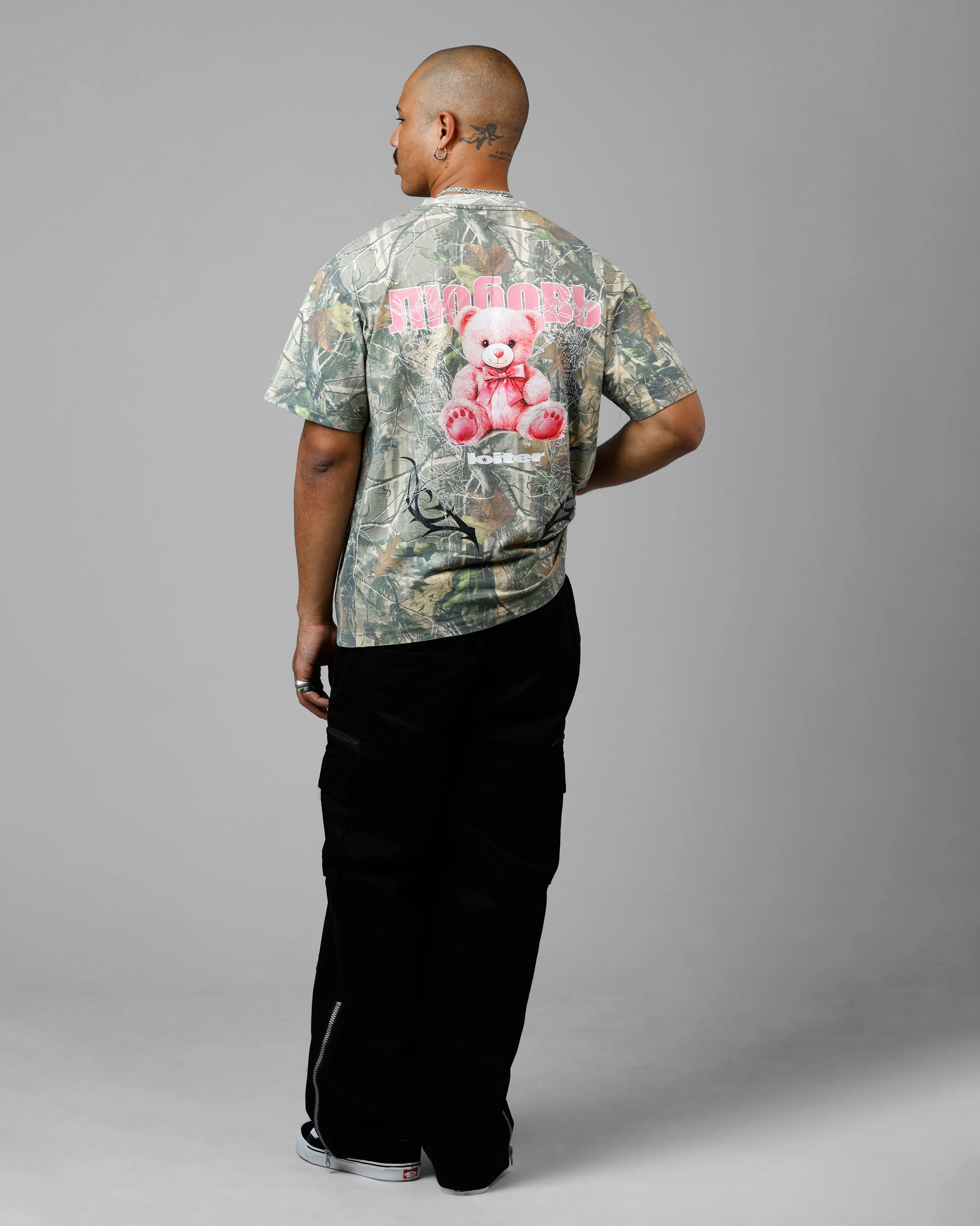 Loiter Care Vintage T-Shirt Real Tree Camo