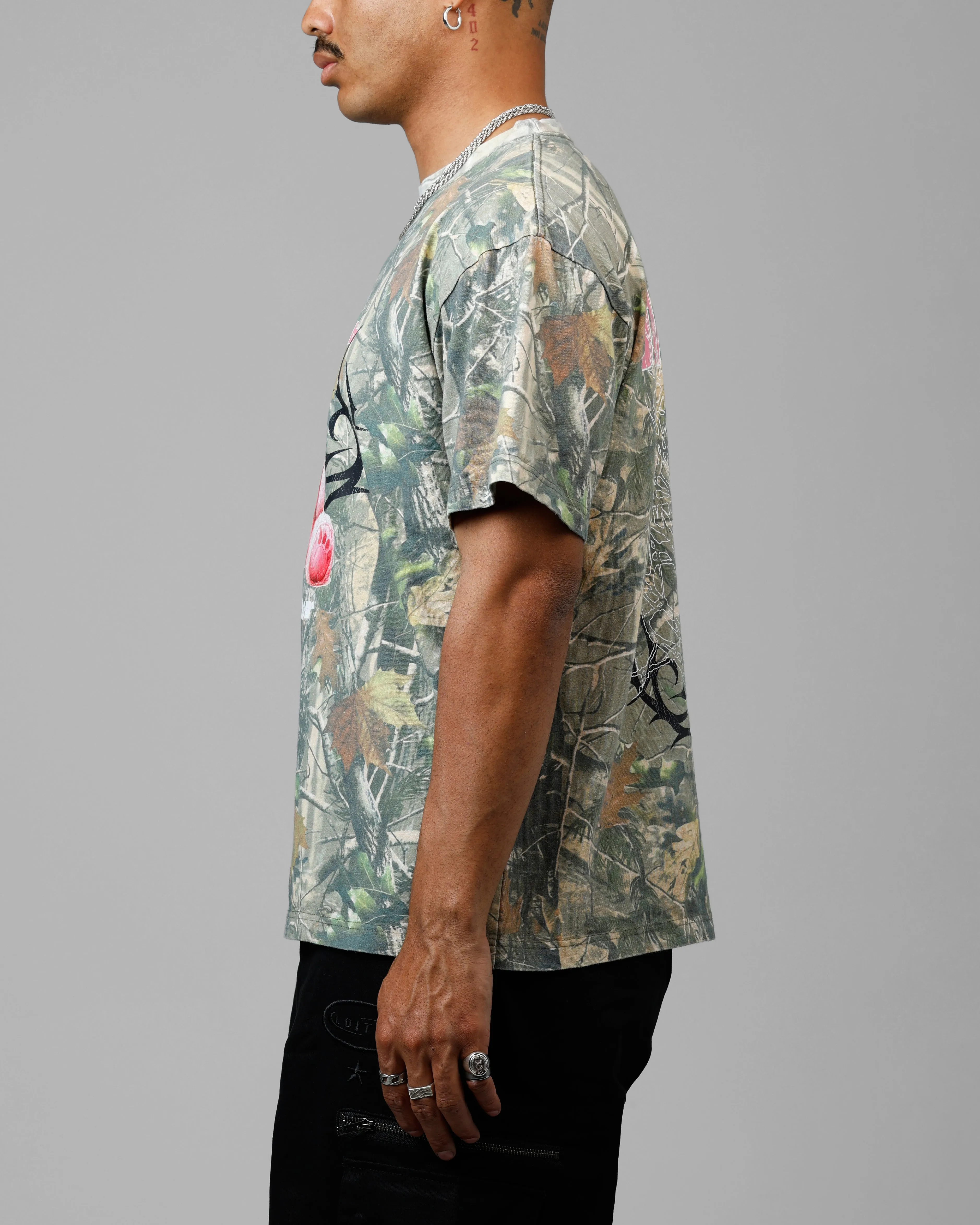 Loiter Care Vintage T-Shirt Real Tree Camo