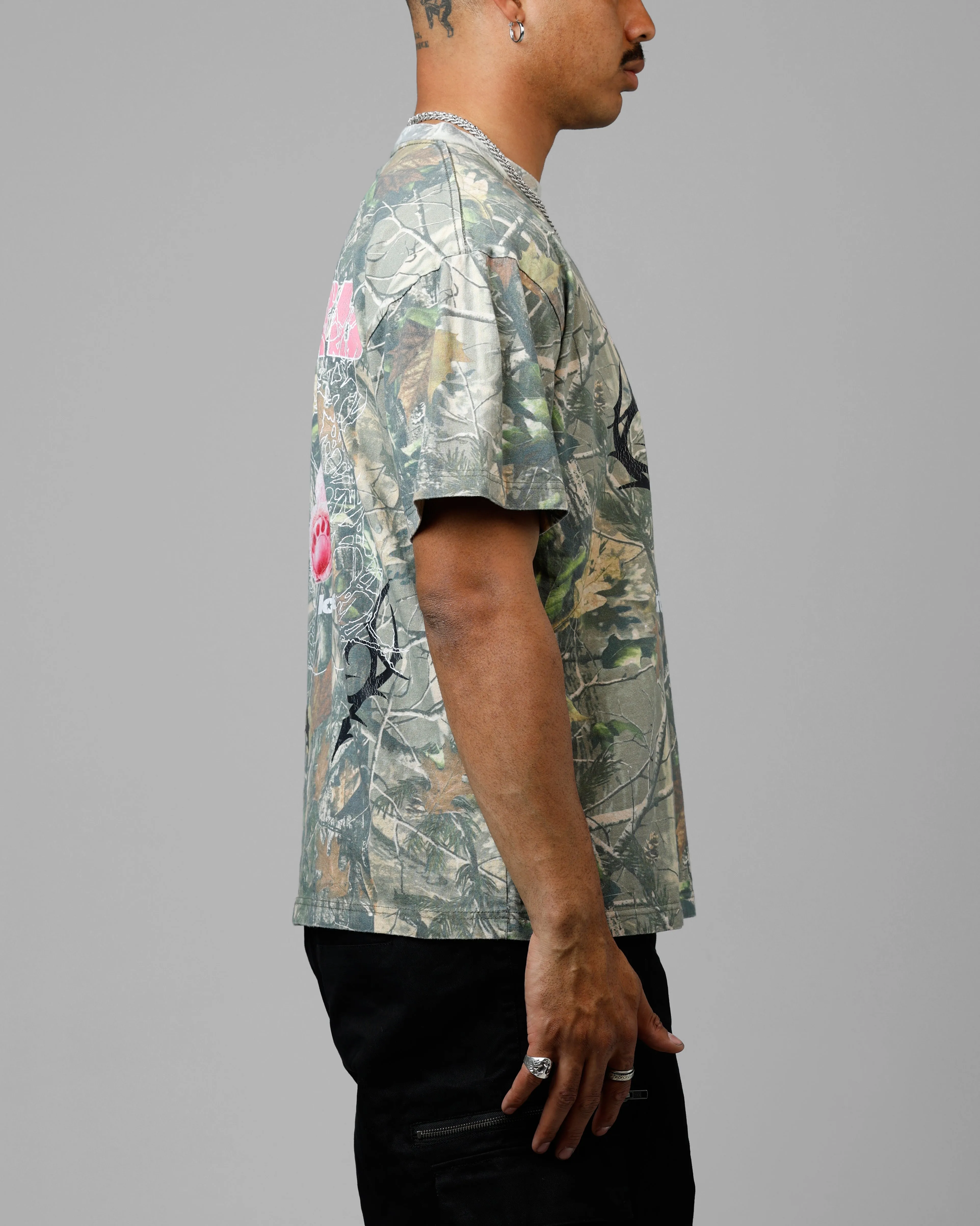 Loiter Care Vintage T-Shirt Real Tree Camo