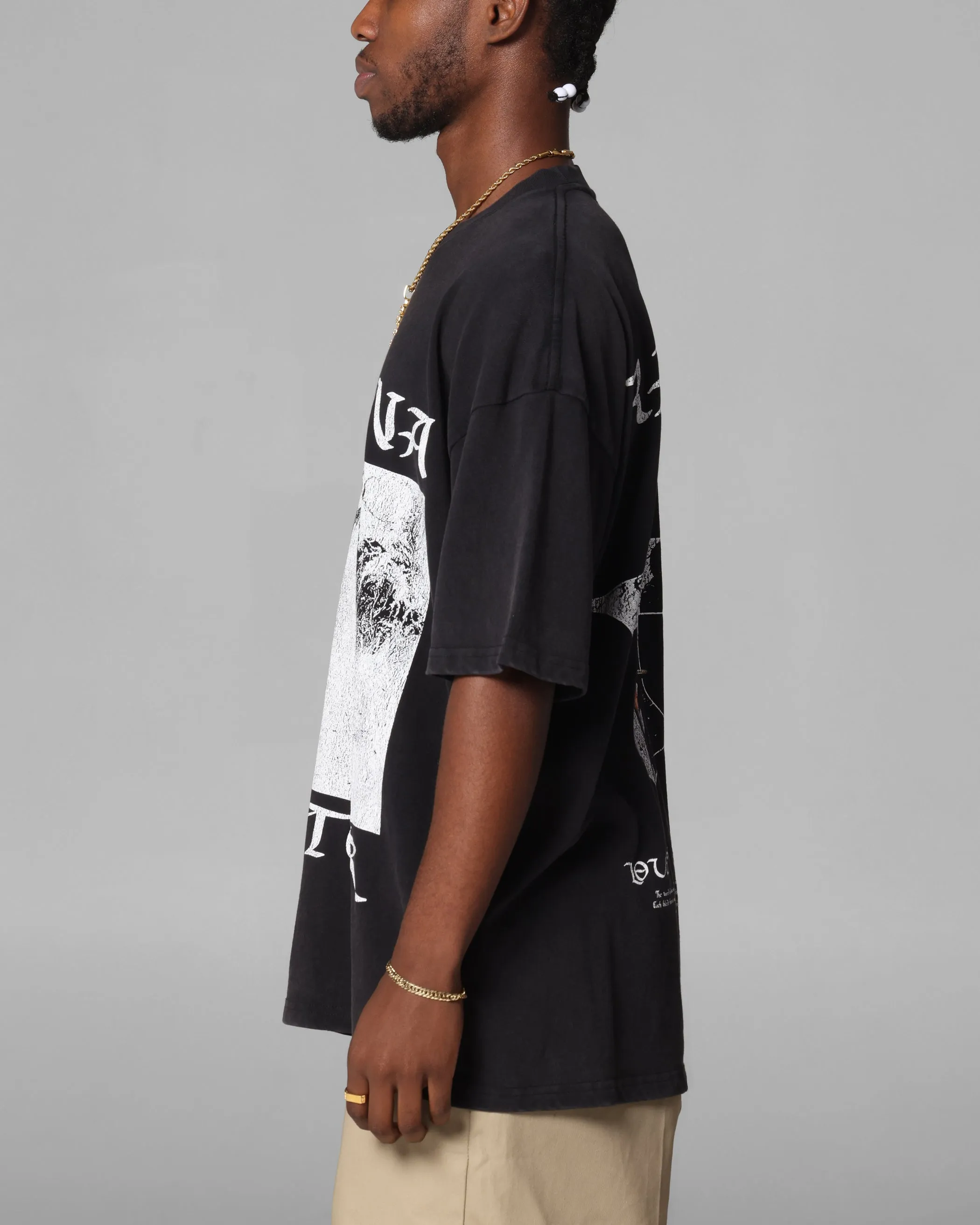 Loiter Katana Vintage T-Shirt Black Acidwash