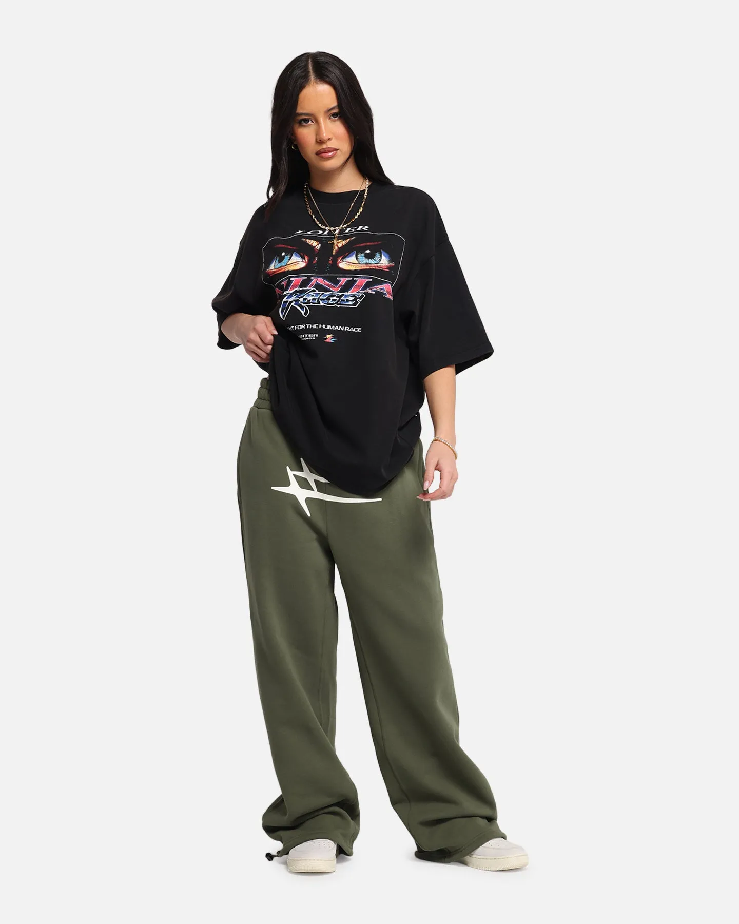 Loiter Ninja Vintage T-Shirt Vintage Charcoal