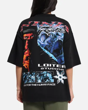 Loiter Ninja Vintage T-Shirt Vintage Charcoal