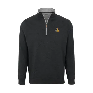 Loyola Chicago Charcoal Heather Cloud Cotton Quarter Zip Pullover