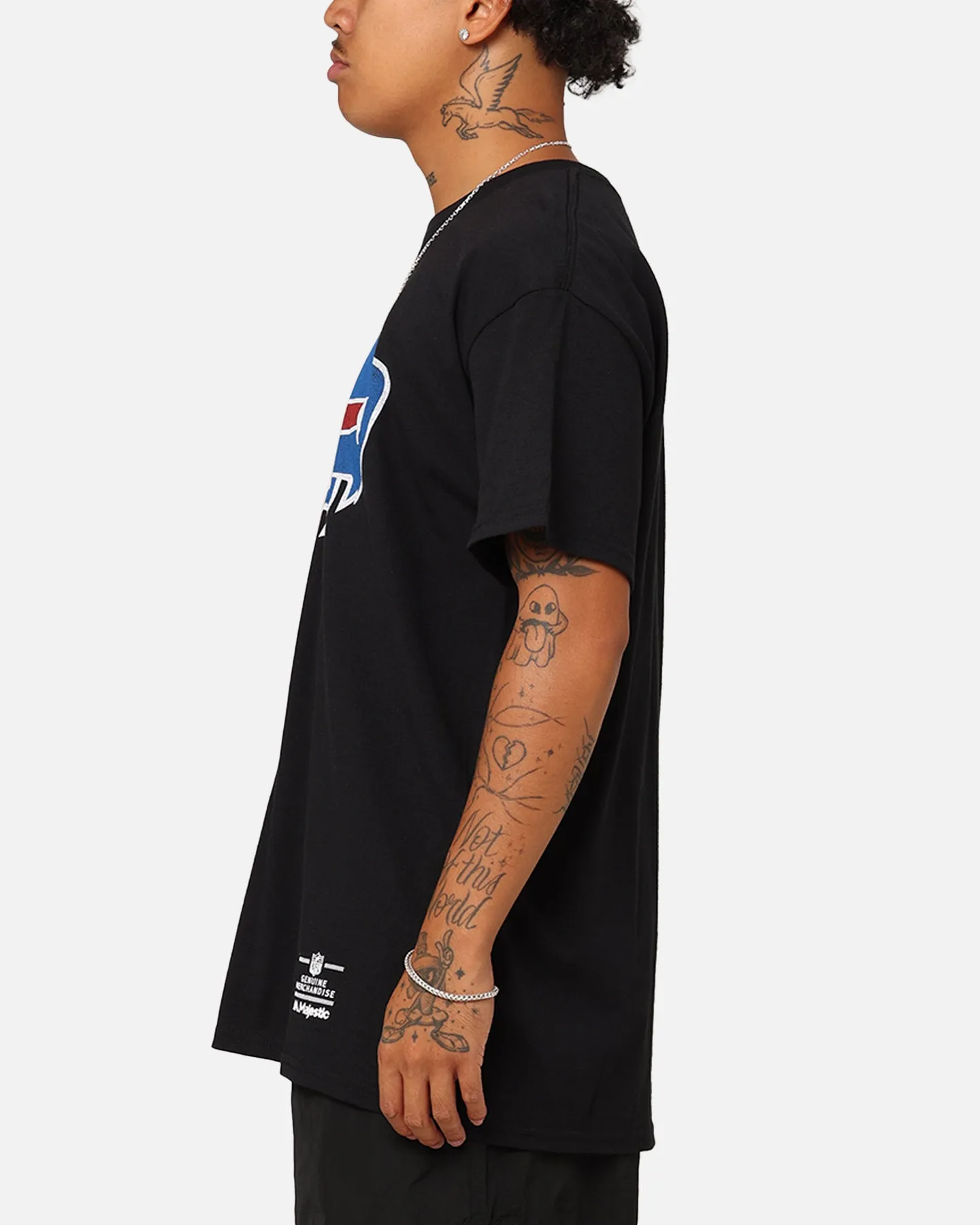Majestic Athletic Buffalo Bills Team Crest T-Shirt Black
