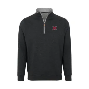 Miami Ohio Charcoal Heather Cloud Cotton Quarter Zip Pullover