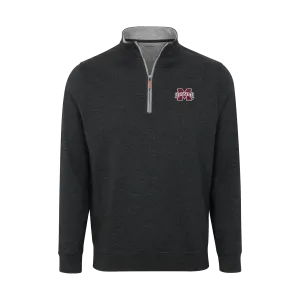 Mississippi State Charcoal Heather Cloud Cotton Quarter Zip Pullover