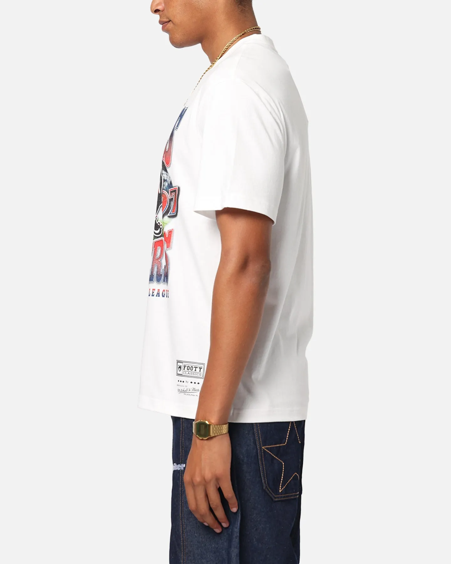 Mitchell & Ness Adelaide Crows Mascot T-Shirt Vintage White