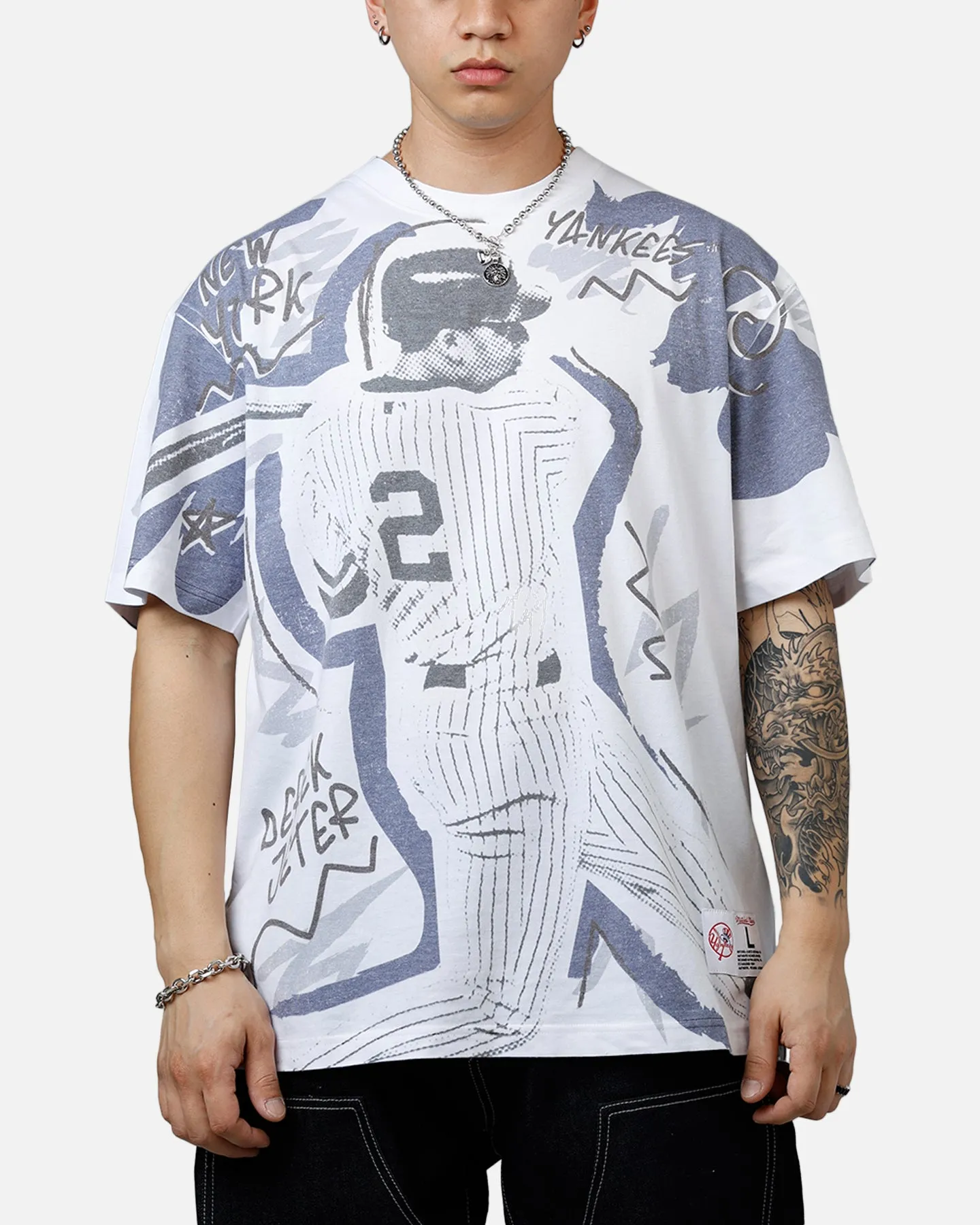 Mitchell & Ness Derek Jeter Showstopper T-Shirt Navy
