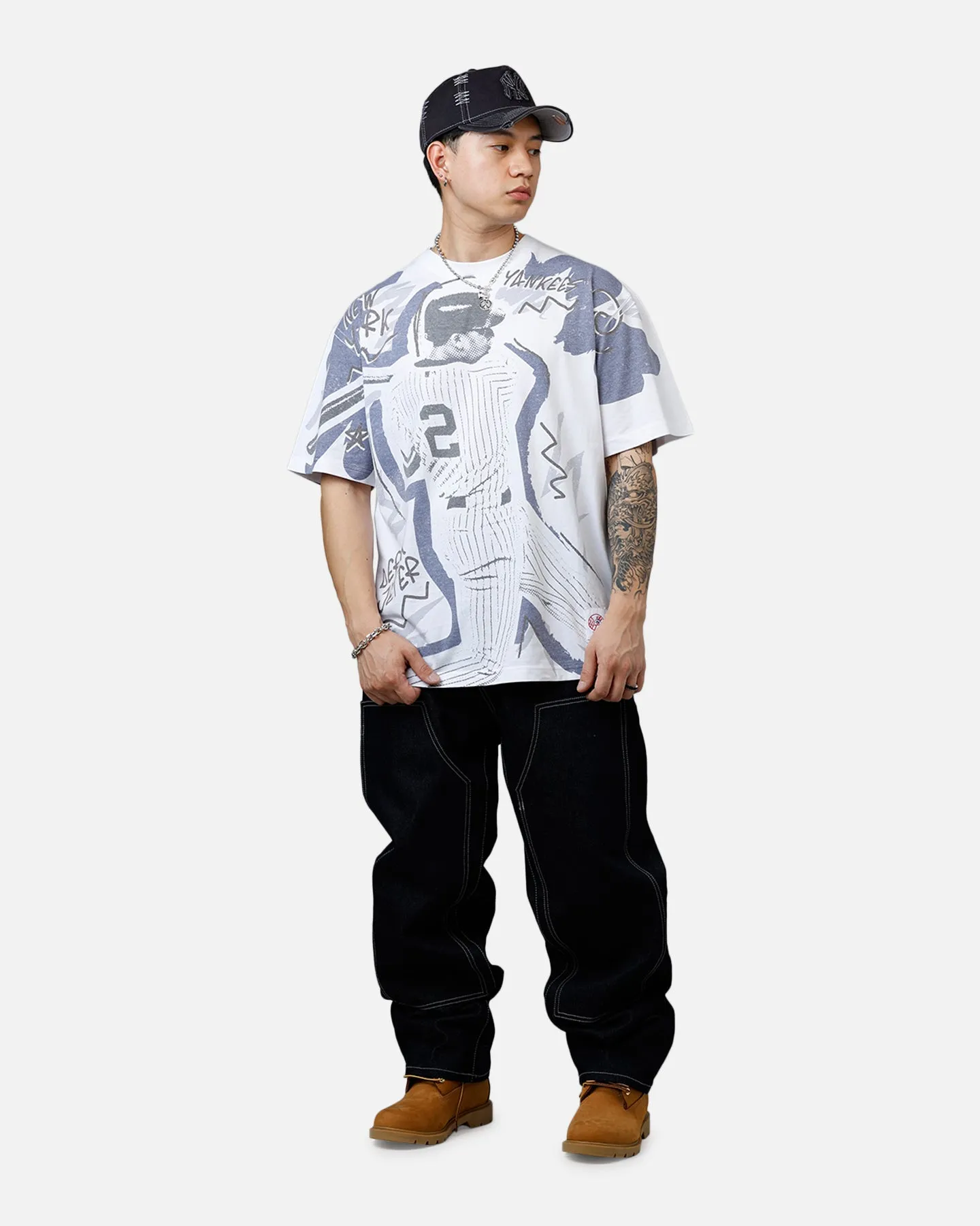 Mitchell & Ness Derek Jeter Showstopper T-Shirt Navy