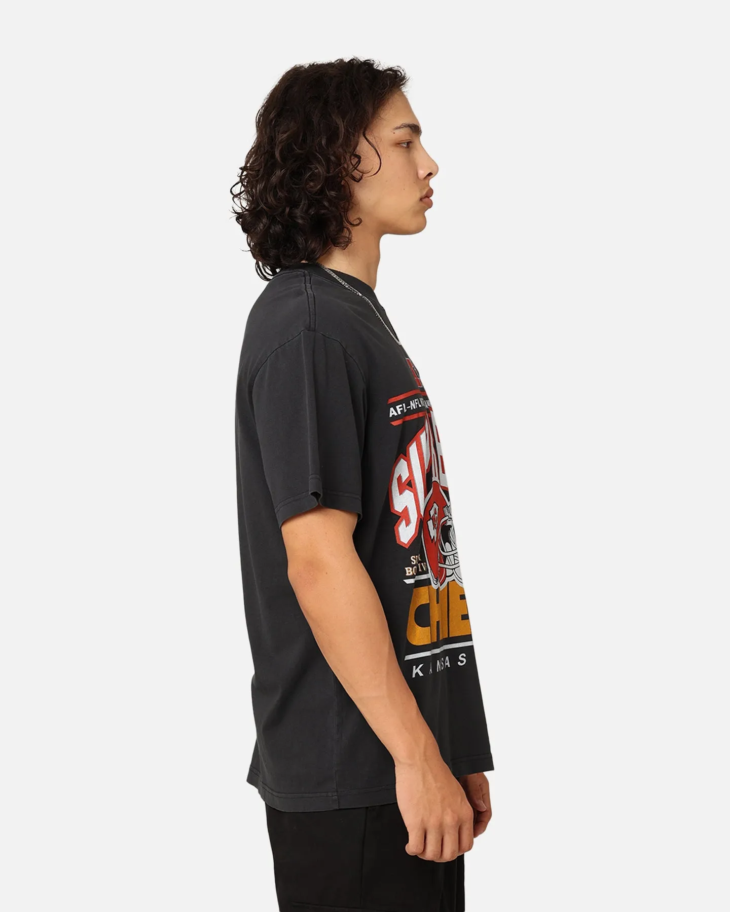 Mitchell & Ness Kansas City Chiefs '70s Super Bowl T-Shirt Faded Black