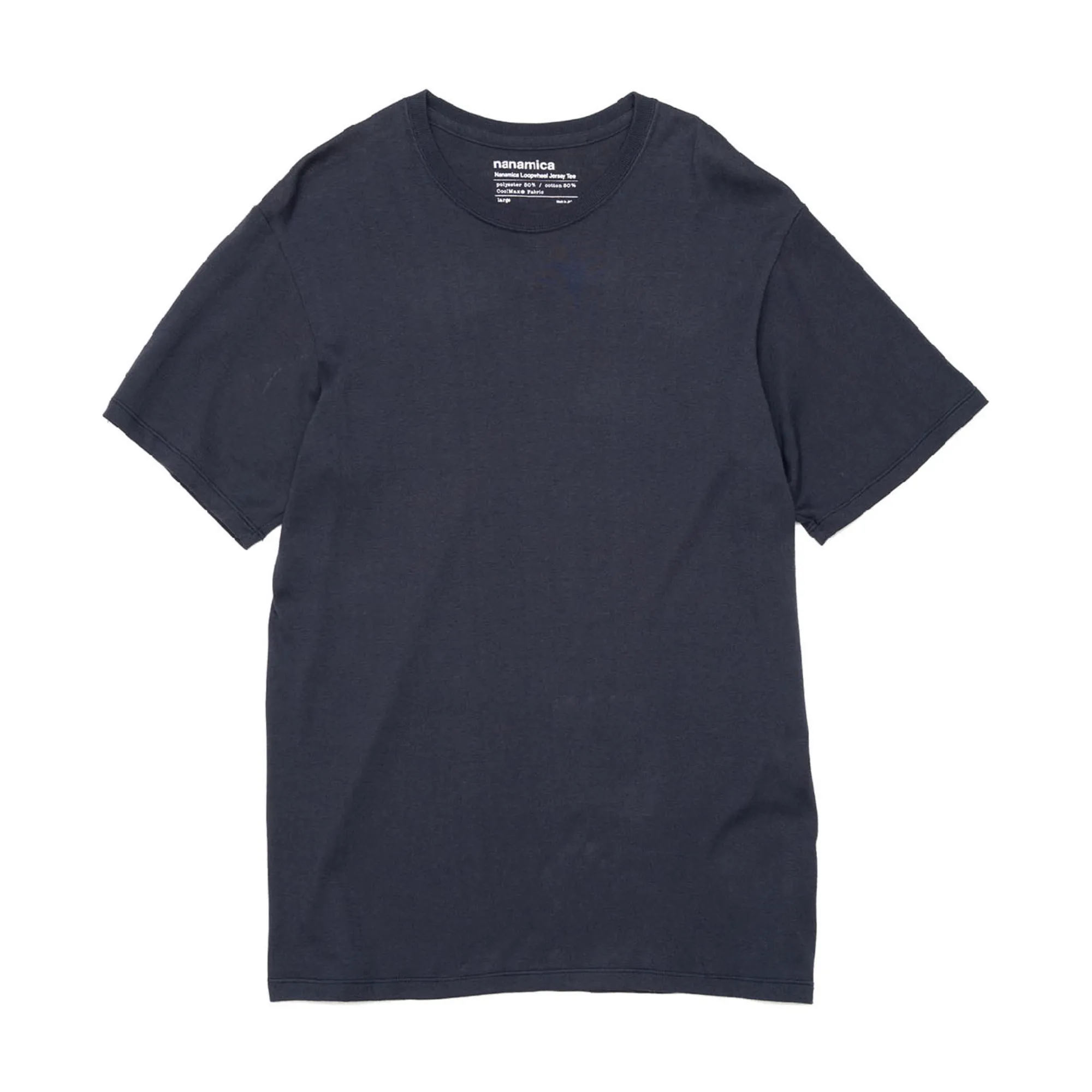 nanamica Loopwheel Coolmax Jersey Tee Navy