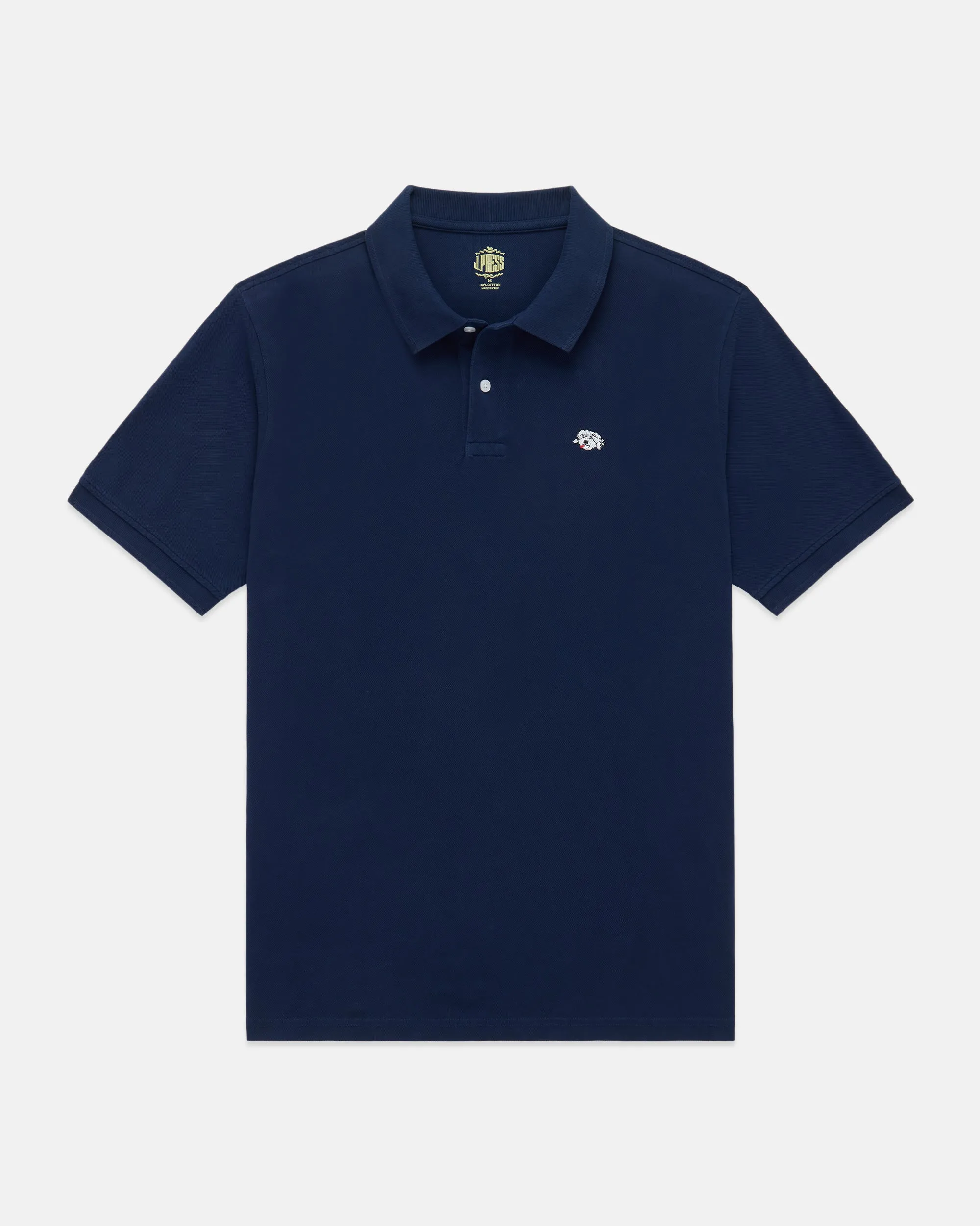 NAVY SHAGGY DOG PIQUE POLO
