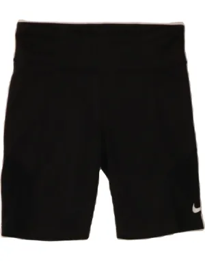 NIKE Boys Tight Fit Sport Shorts 10-11 Years Medium Black Polyester